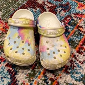 Crocs size 9 Pastel Rainbow